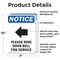 Signmission Please Ring Door Bell Sign With Symbol, 7 in W x Rectangle, Vinyl Decal OS-2PACK-NS-D-710-V-17582 - alternate 5